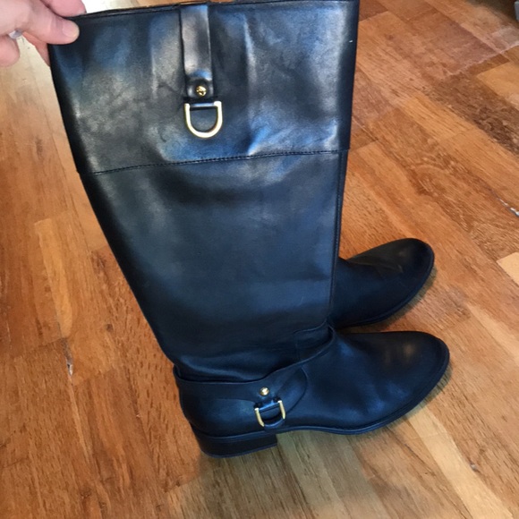 Ralph Lauren Mesa/Burnished BOOTS wide calf - Picture 11 of 16